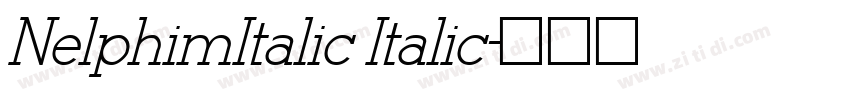 NelphimItalic Italic字体转换